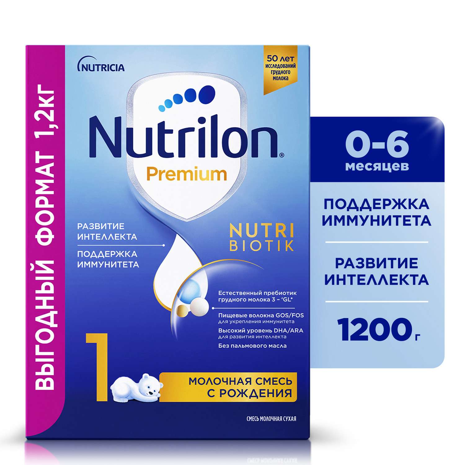 Молочко детское Nutrilon 1 Premium c рождения 1200гр