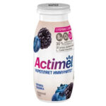 Напиток кисломолочный Actimel Черника ежевика 1,5% 95гр