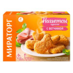 Наггетсы Мираторг куриные с ветчиной 250гр